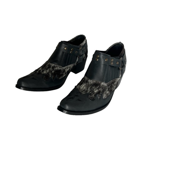 Agave Sky Gigi Genuine Leather Cowhide Bootie - Picture 3 of 14